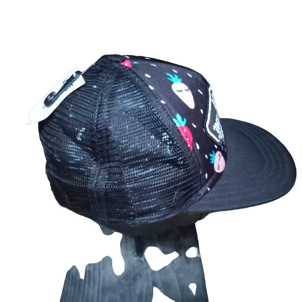 NWT Vans girl's Off the Wall black trucker snapback - Picture 2 of 5